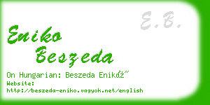 eniko beszeda business card